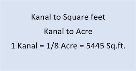 kanal to sq ft|2 kanal in square feet.